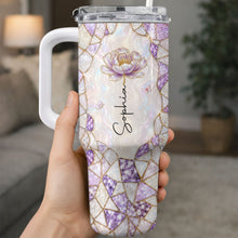 Load image into Gallery viewer, Personalized 40oz Tumbler with Birth Month Flower Gift for Daughter-in-Law
