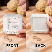 Load image into Gallery viewer, Personalized Lace Jewelry Dish Custom Name Gift for Daughter-in-Law
