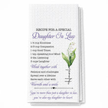 Load image into Gallery viewer, Personalized Kitchen Towel Recipe for Daughter-in-Law Gift
