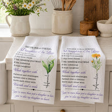 Load image into Gallery viewer, Personalized Kitchen Towel Recipe for Daughter-in-Law Gift
