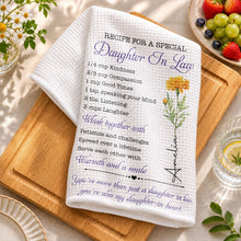 Load image into Gallery viewer, Personalized Kitchen Towel Recipe for Daughter-in-Law Gift
