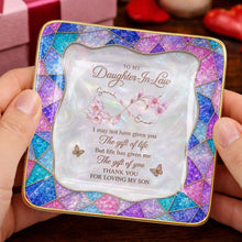 Load image into Gallery viewer, Personalized Jewelry Dish Custom Flowers Gift for Daughter-in-Law
