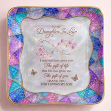 Load image into Gallery viewer, Personalized Jewelry Dish Custom Flowers Gift for Daughter-in-Law
