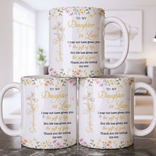 Load image into Gallery viewer, Personalized Floral Coffee Mug Custom Gift for Daughter-in-Law

