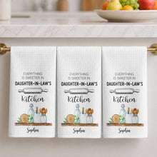Load image into Gallery viewer, Personalized Kitchen Towel Gift for Daughter-in-Law - Custom Name
