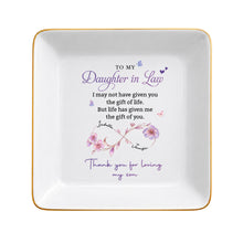 Load image into Gallery viewer, Personalized Ceramic Jewelry Dish Custom Gift for Daughter-in-Law
