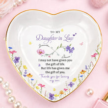 Load image into Gallery viewer, Personalized Heart Jewelry Dish Custom Name Gift for Daughter-in-Law
