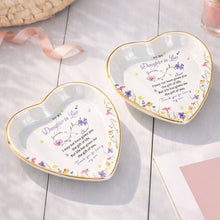 Load image into Gallery viewer, Personalized Heart Jewelry Dish Custom Name Gift for Daughter-in-Law
