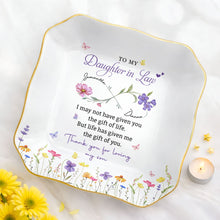 Load image into Gallery viewer, Personalized Lace Jewelry Dish for Daughter-in-Law Gift
