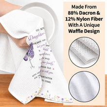 Load image into Gallery viewer, Personalized Floral Kitchen Towel Gift for Daughter-in-Law
