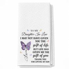 Load image into Gallery viewer, Personalized Kitchen Towel Custom Towel Gift for Daughter-In-Law
