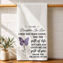 Load image into Gallery viewer, Personalized Kitchen Towel Custom Towel Gift for Daughter-In-Law

