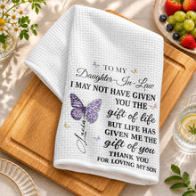 Load image into Gallery viewer, Personalized Kitchen Towel Custom Towel Gift for Daughter-In-Law
