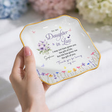 Load image into Gallery viewer, Personalized Lace Jewelry Dish Custom Name Gift for Daughter-in-Law
