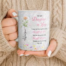 Load image into Gallery viewer, Personalized Flower Pearl Mug Custom Gift for Daughter-in-Law
