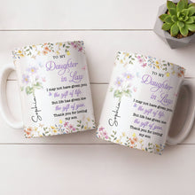 Load image into Gallery viewer, Personalized Floral Coffee Mug Gift for Daughter-in-Law

