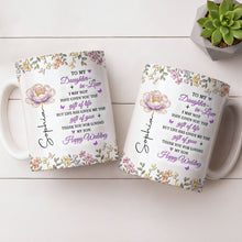 Load image into Gallery viewer, Personalized Floral Coffee Mug Custom Gift for Daughter-in-Law
