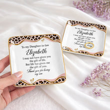 Load image into Gallery viewer, Personalized Leopard Pattern Jewelry Dish Gift for Daughter-in-Law
