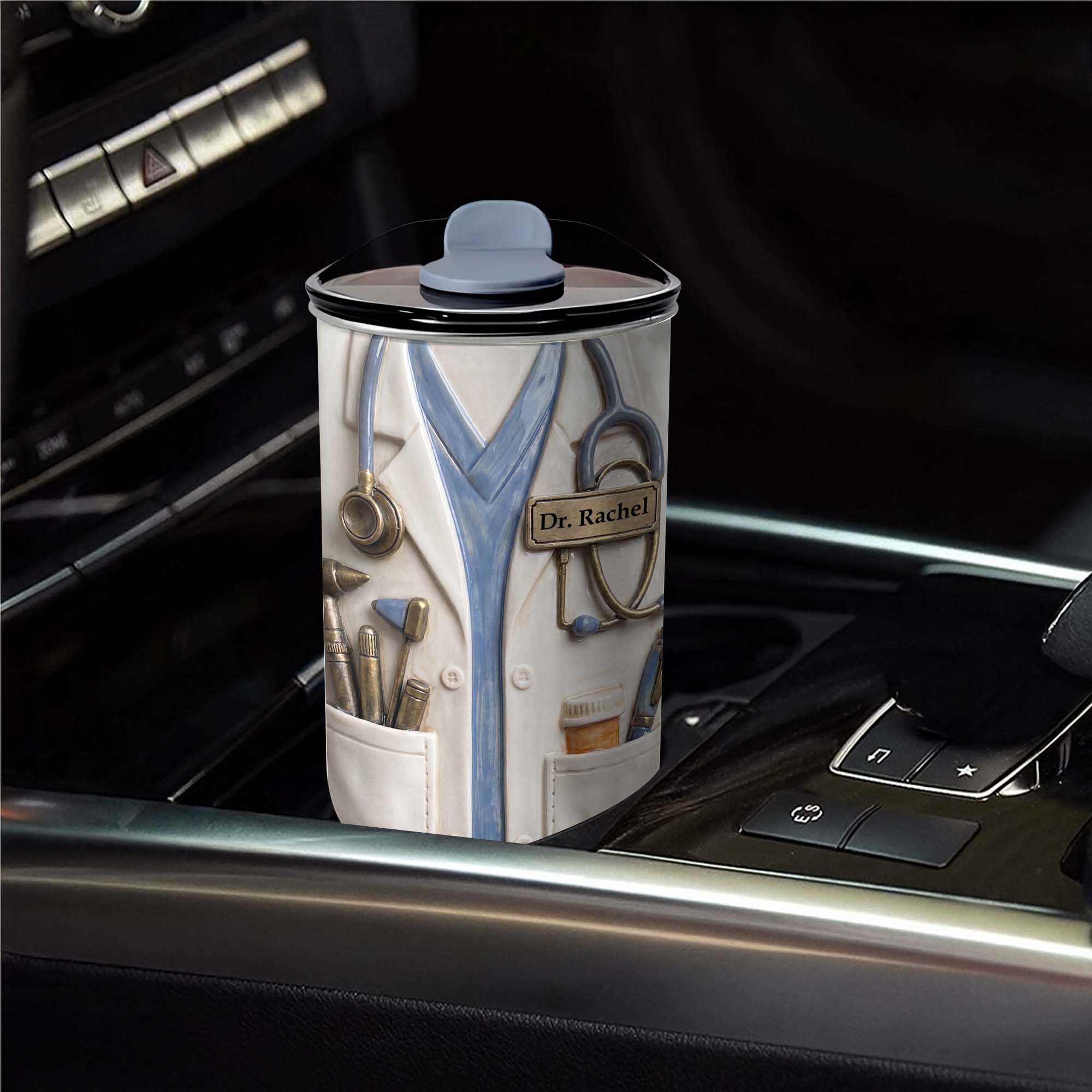 Personalized 10oz Stainless Steel Tumbler for Doctors - Custom Name Gift