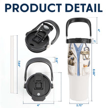 Load image into Gallery viewer, Personalized 30oz Tumbler with Handle for Doctors, Custom Name Gift
