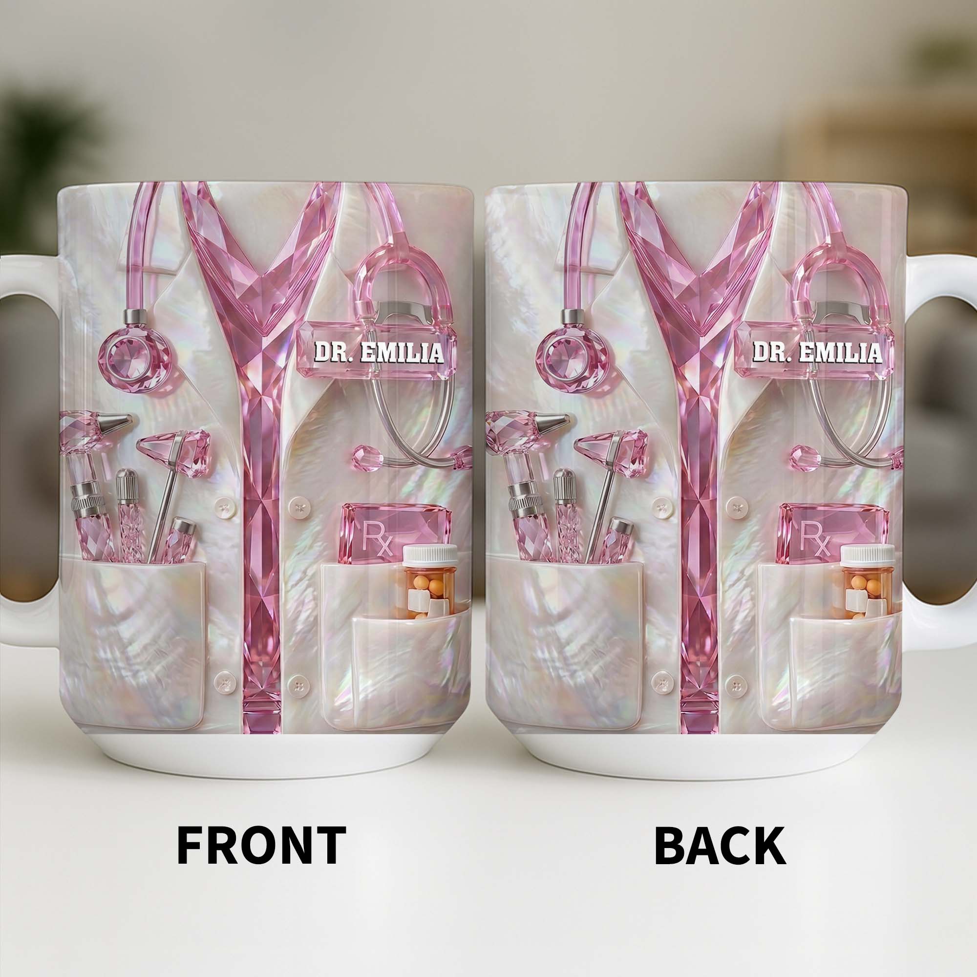 Personalized Doctor Mug Custom Name Gift for Physician