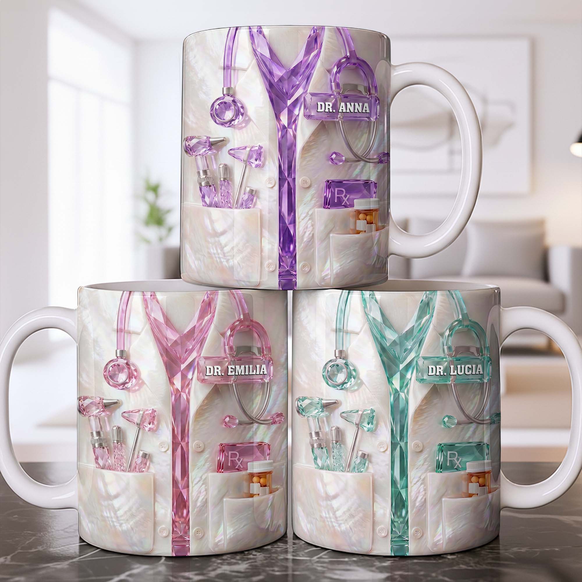 Personalized Doctor Mug Custom Name Gift for Physician