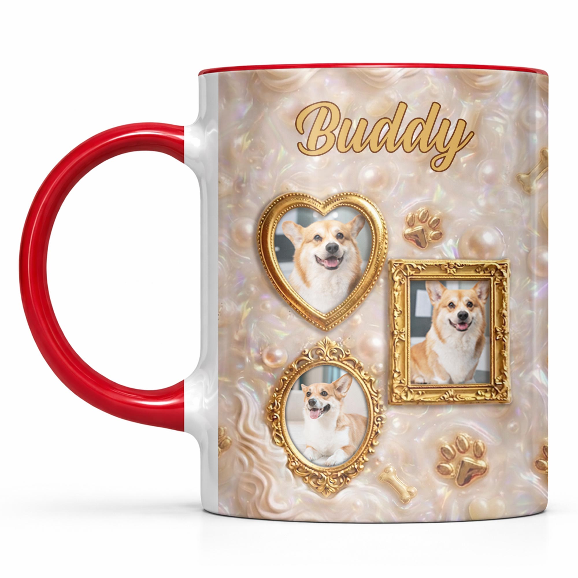 Personalized Accent Mug Forever Loved Custom Dog Photo Gift
