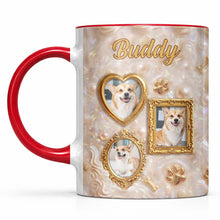 Load image into Gallery viewer, Personalized Accent Mug Forever Loved Custom Dog Photo Gift
