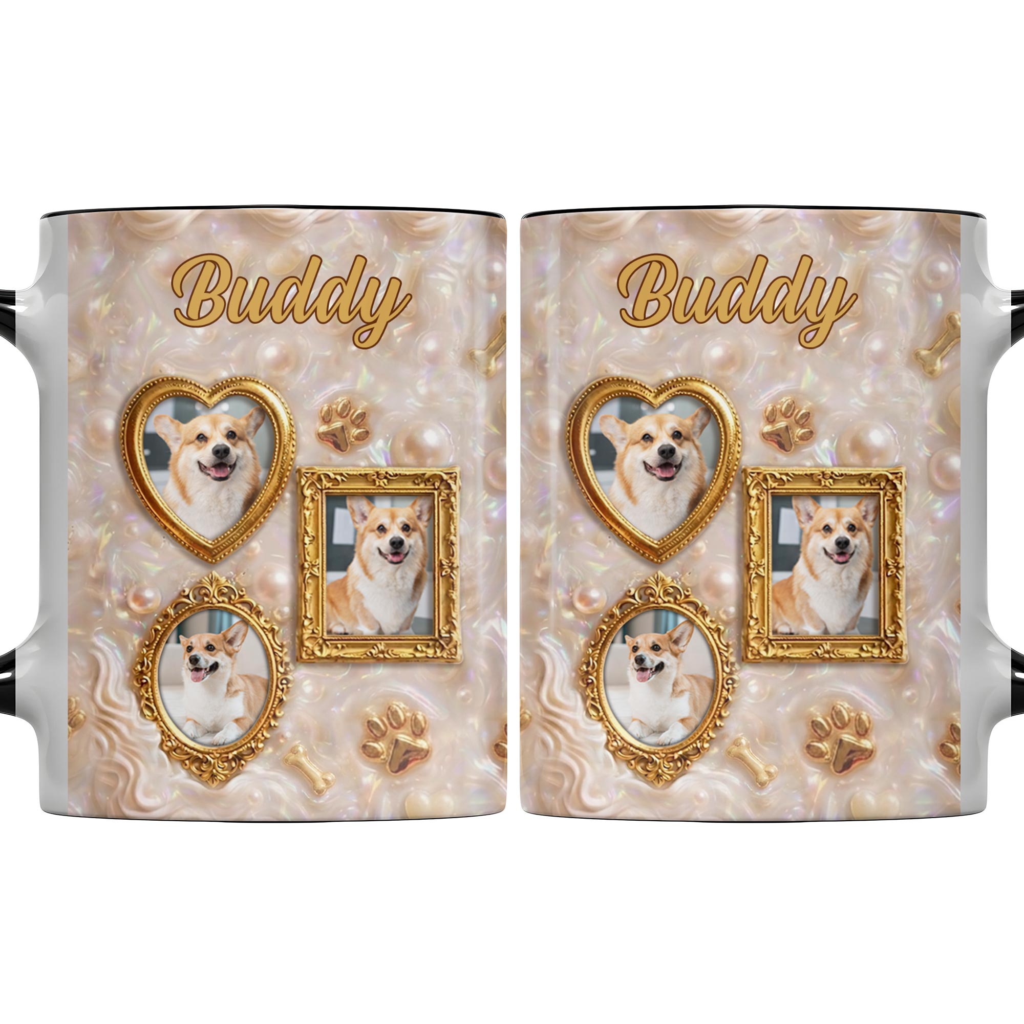 Personalized Accent Mug Forever Loved Custom Dog Photo Gift