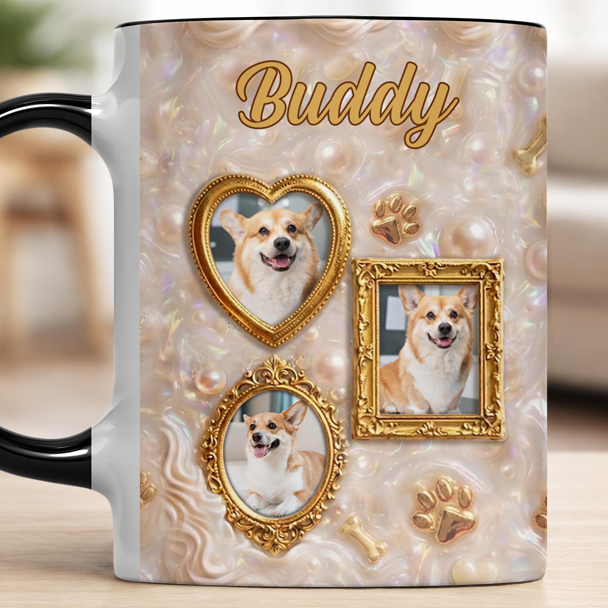 Personalized Accent Mug Forever Loved Custom Dog Photo Gift