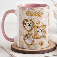 Load image into Gallery viewer, Personalized Accent Mug Forever Loved Custom Dog Photo Gift
