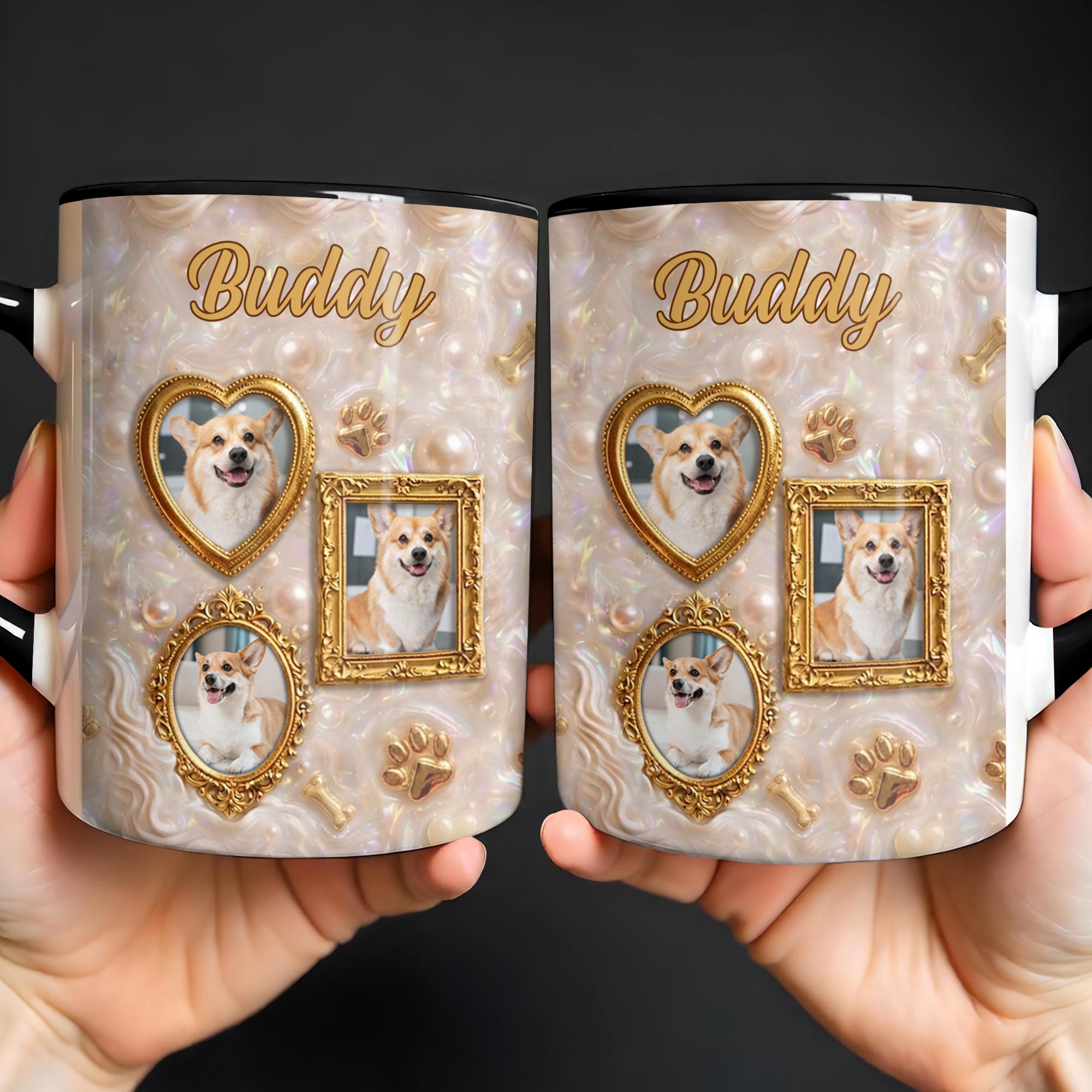 Personalized Accent Mug Forever Loved Custom Dog Photo Gift