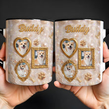 Load image into Gallery viewer, Personalized Accent Mug Forever Loved Custom Dog Photo Gift
