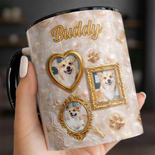 Load image into Gallery viewer, Personalized Accent Mug Forever Loved Custom Dog Photo Gift
