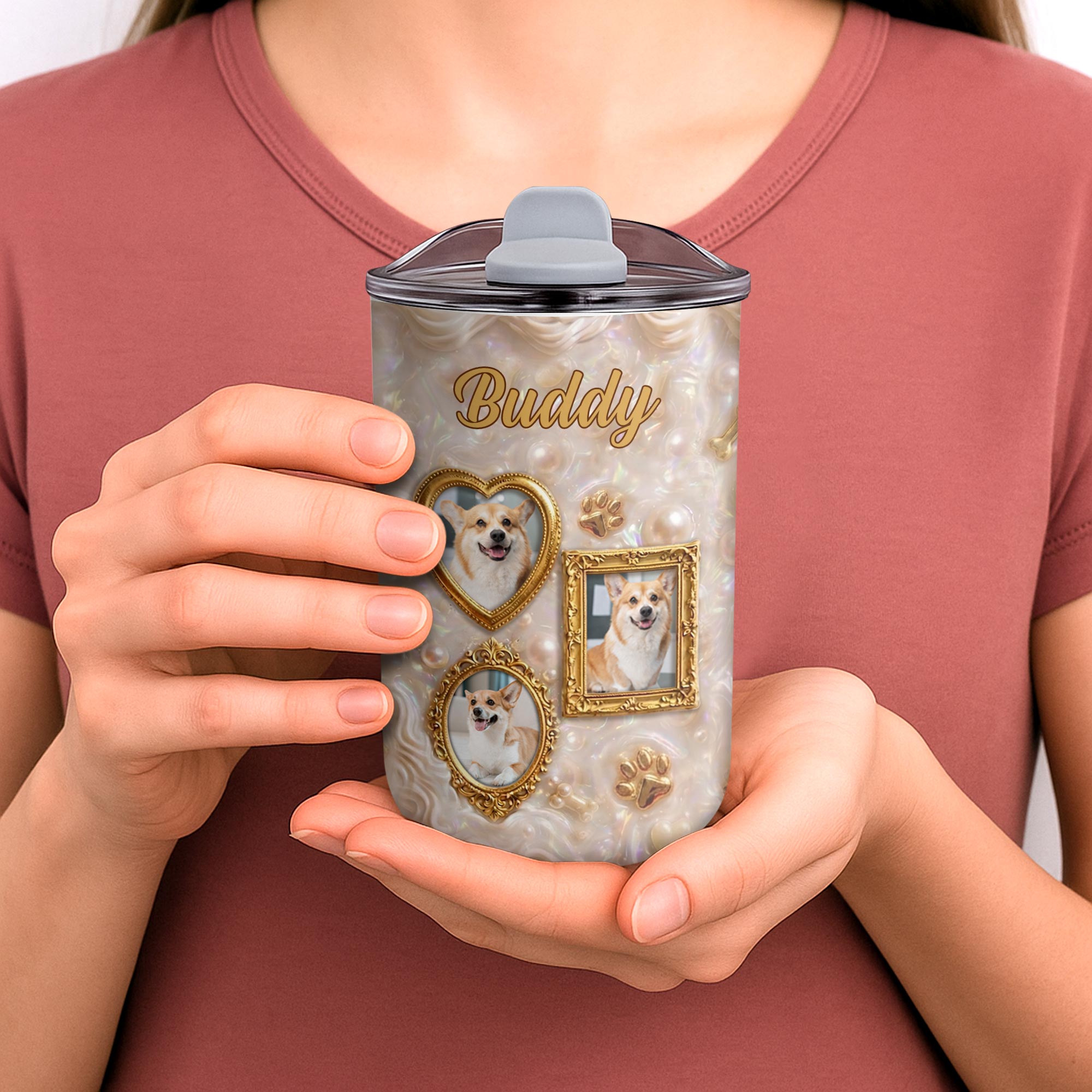 Personalized Insulated 10oz Tumbler for Dog Lovers Gift