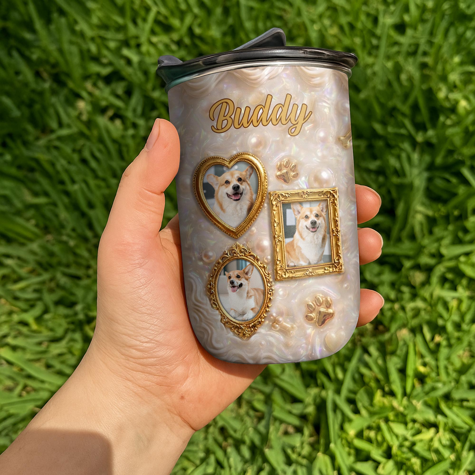 Personalized Insulated 10oz Tumbler for Dog Lovers Gift
