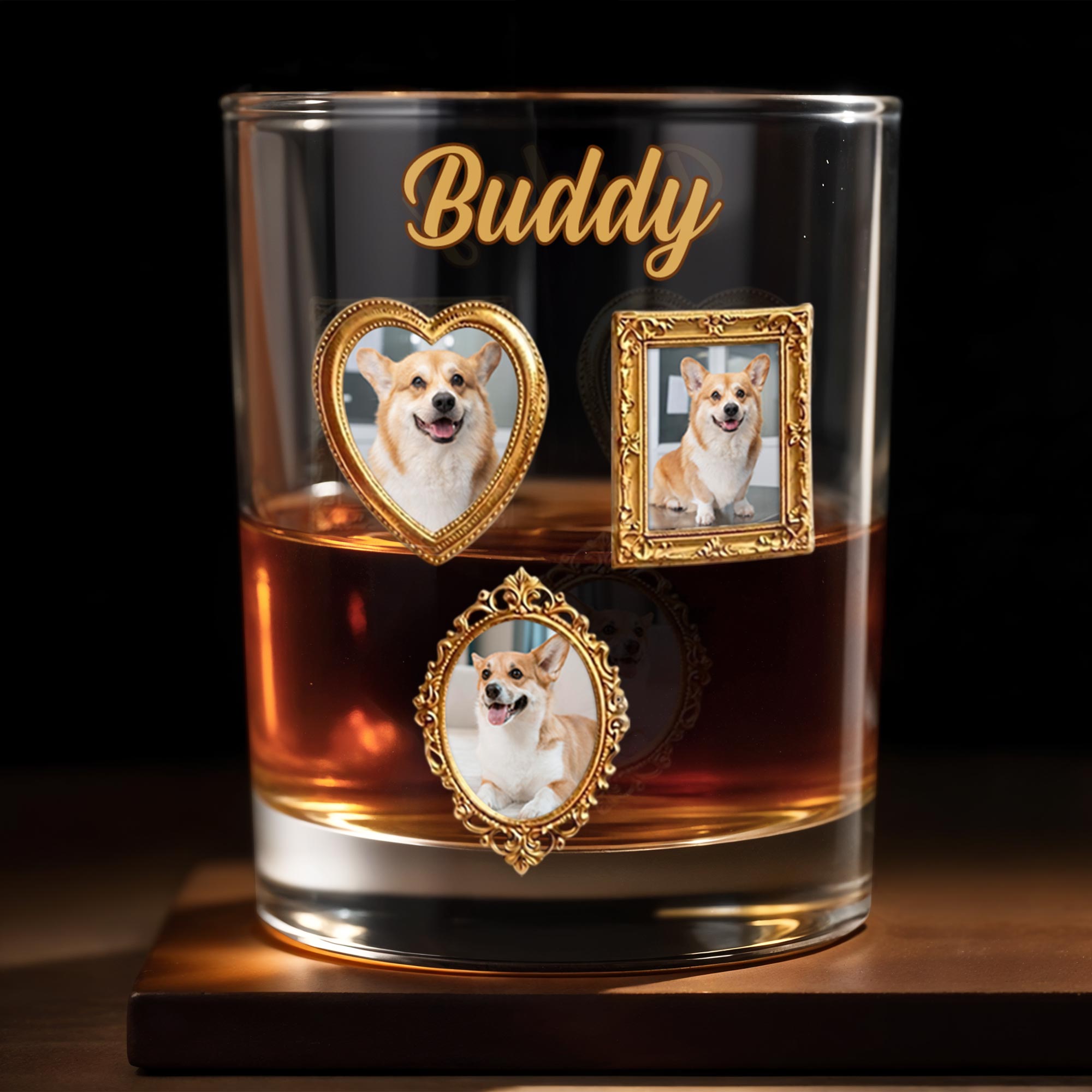 Personalized Custom Whiskey Glass Gift for Dog Dad - Unique Canine Companion