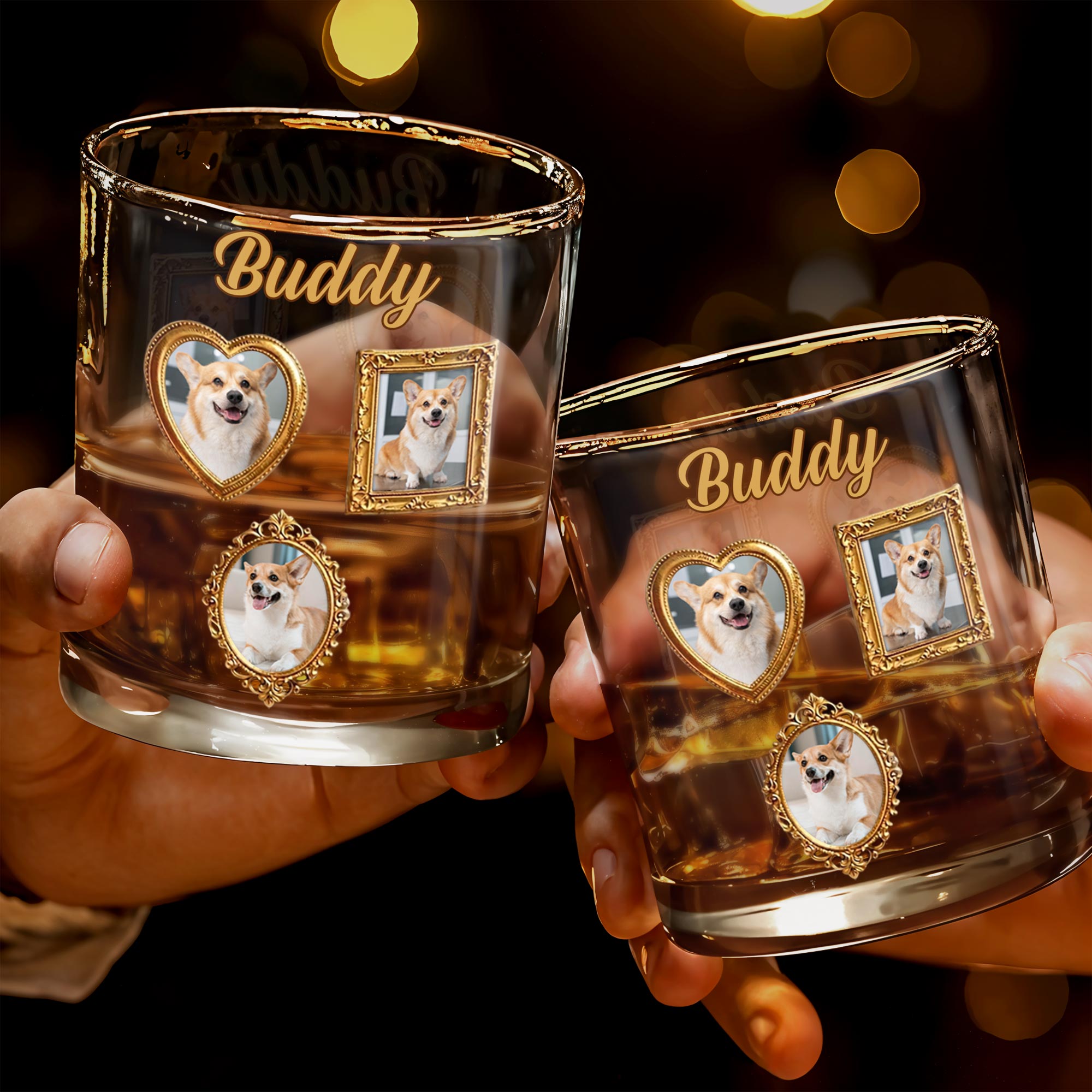 Personalized Custom Whiskey Glass Gift for Dog Dad - Unique Canine Companion