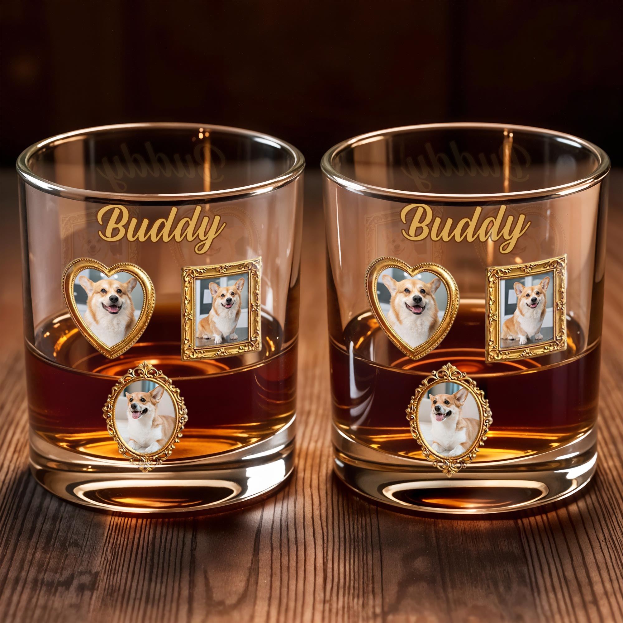Personalized Custom Whiskey Glass Gift for Dog Dad - Unique Canine Companion
