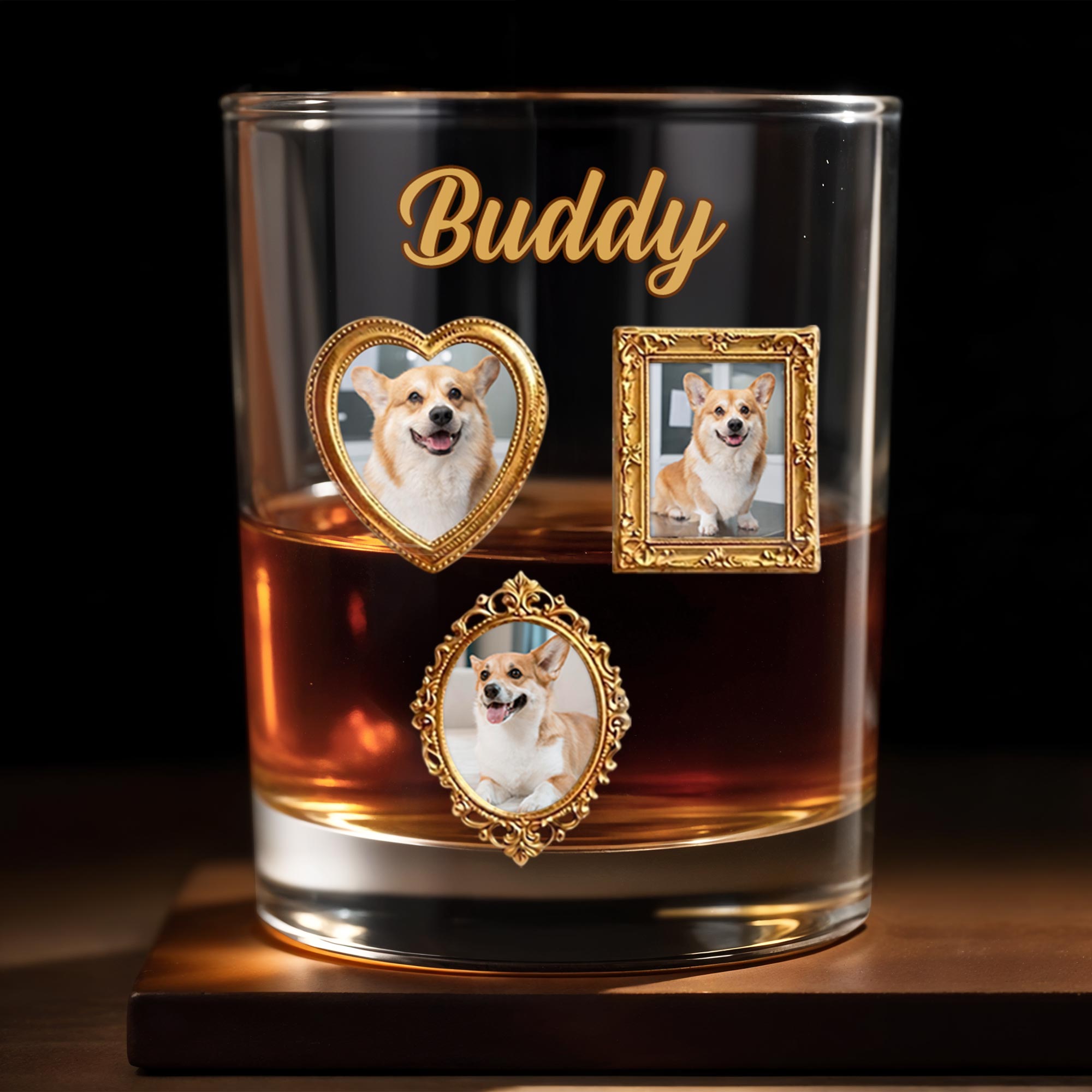 Personalized Custom Whiskey Glass Gift for Dog Dad - Unique Canine Companion