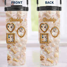 Load image into Gallery viewer, Personalized 30oz Stainless Steel Tumbler Dog Lover Gift
