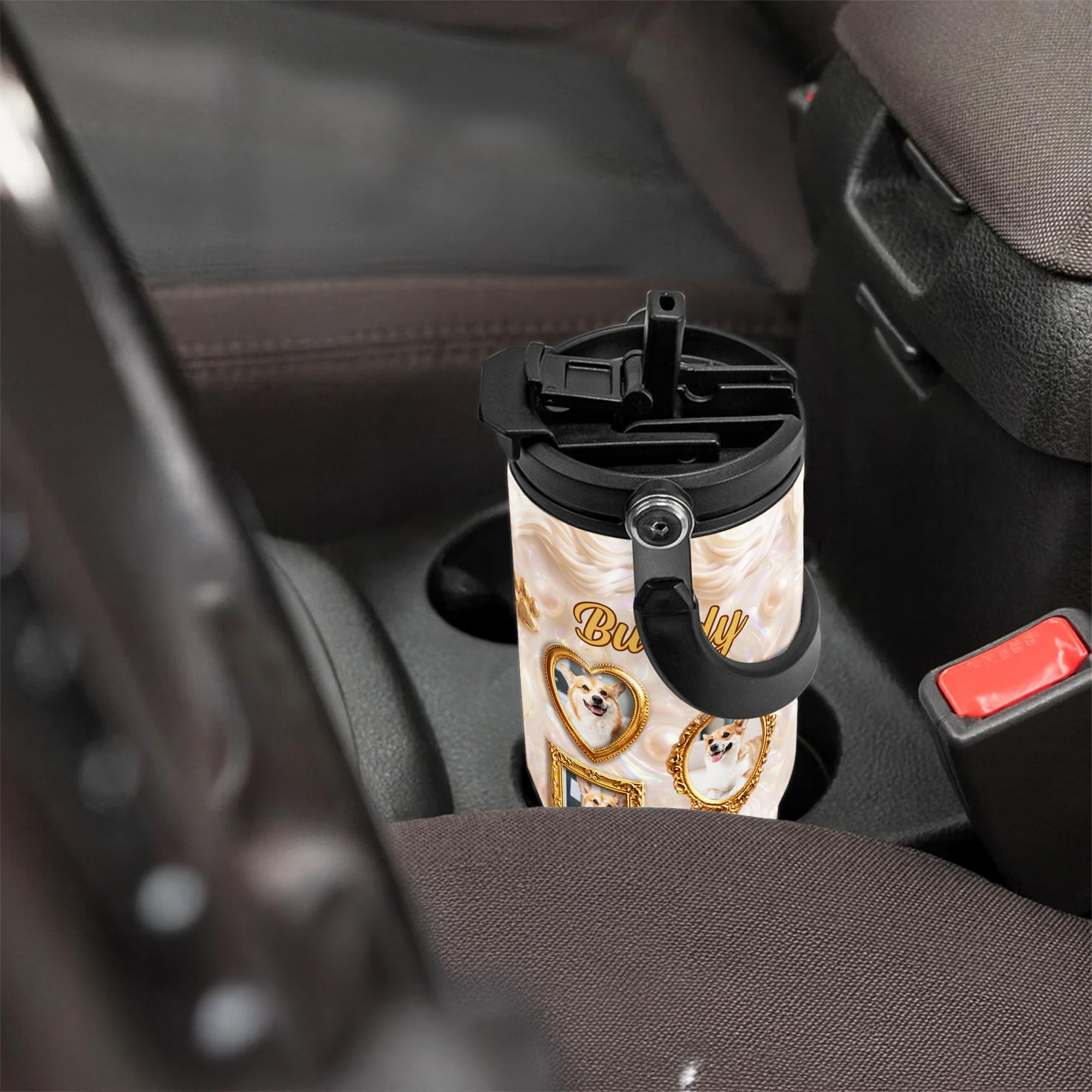 Personalized 30oz Stainless Steel Tumbler Dog Lover Gift