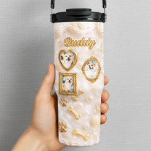 Load image into Gallery viewer, Personalized 30oz Stainless Steel Tumbler Dog Lover Gift
