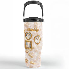 Load image into Gallery viewer, Personalized 30oz Stainless Steel Tumbler Dog Lover Gift
