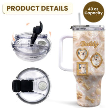 Load image into Gallery viewer, Personalized 40oz Tumbler Custom Name Dog Lover Gift
