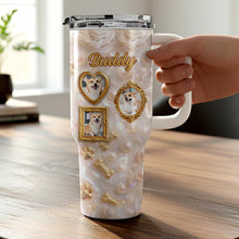 Load image into Gallery viewer, Personalized 40oz Tumbler Custom Name Dog Lover Gift
