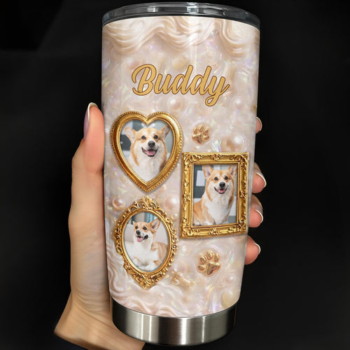 Personalized Dog Lover Tumbler Custom Name Gift for Dog Mom