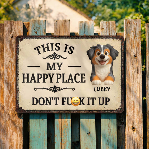 Personalized Metal Sign Custom Dog Lover Gift for Home