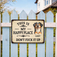 Load image into Gallery viewer, Personalized Metal Sign Custom Dog Lover Gift for Home
