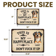 Load image into Gallery viewer, Personalized Metal Sign Custom Dog Lover Gift for Home
